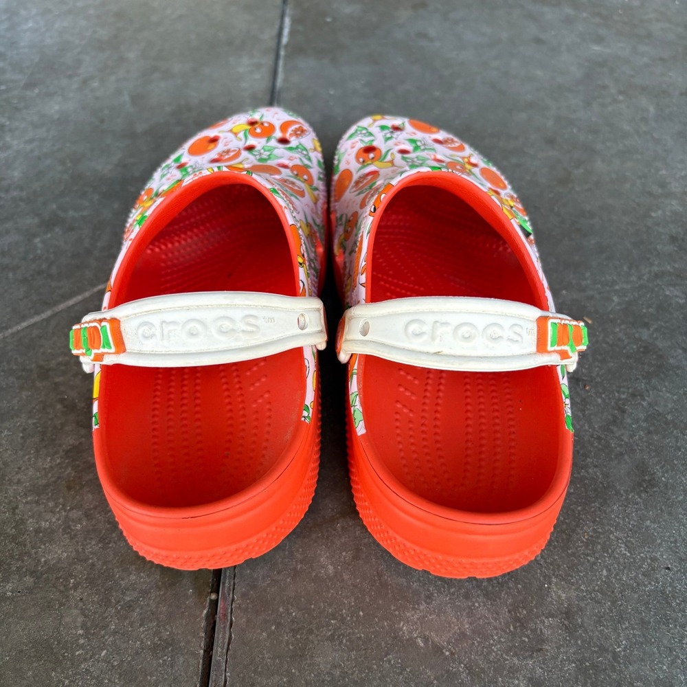 Crocs Disney 50th Anniversary Orange Bird Clogs M7 W9 White Orange Summer Travel - Picture 5 of 10